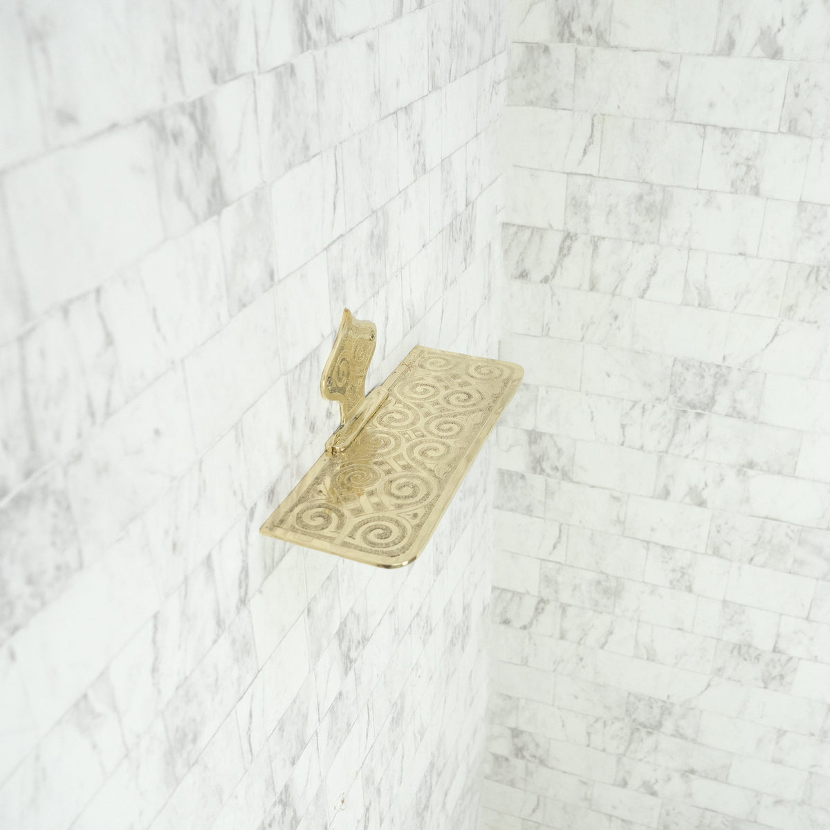 Allure Brass Wall Shelf