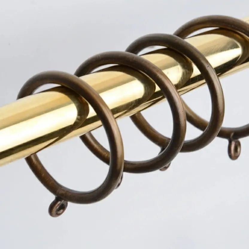 Solid Brass Drapery Rings – Antique Bronze Curtain Rings