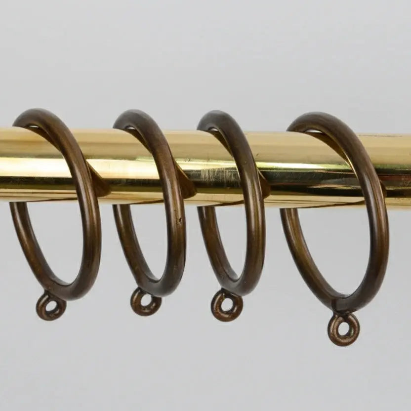 Solid Brass Drapery Rings – Antique Bronze Curtain Rings