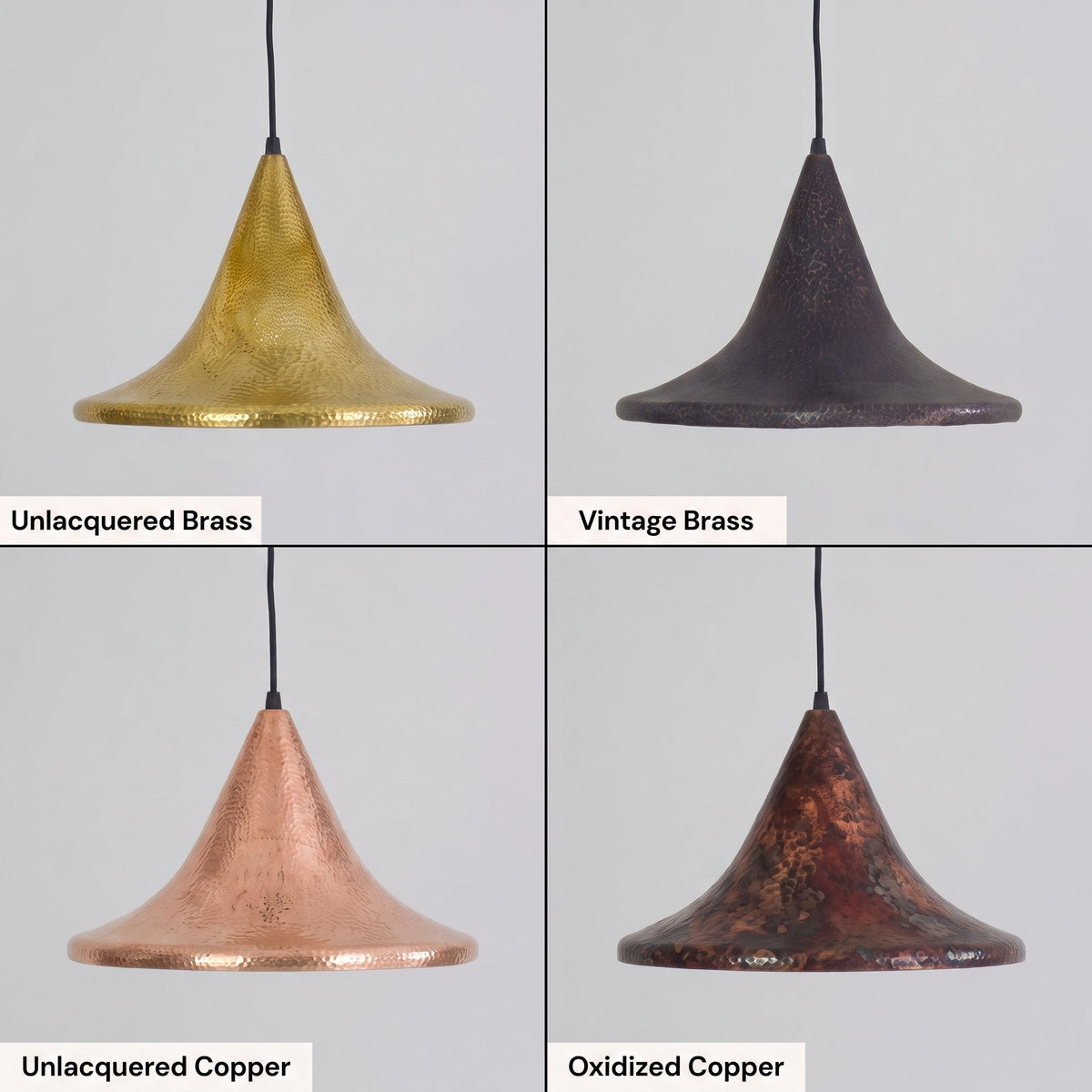 Hand Hammered Antique Brass Pendant Light, Black Dome Hanging Lamp for Kitchen Island