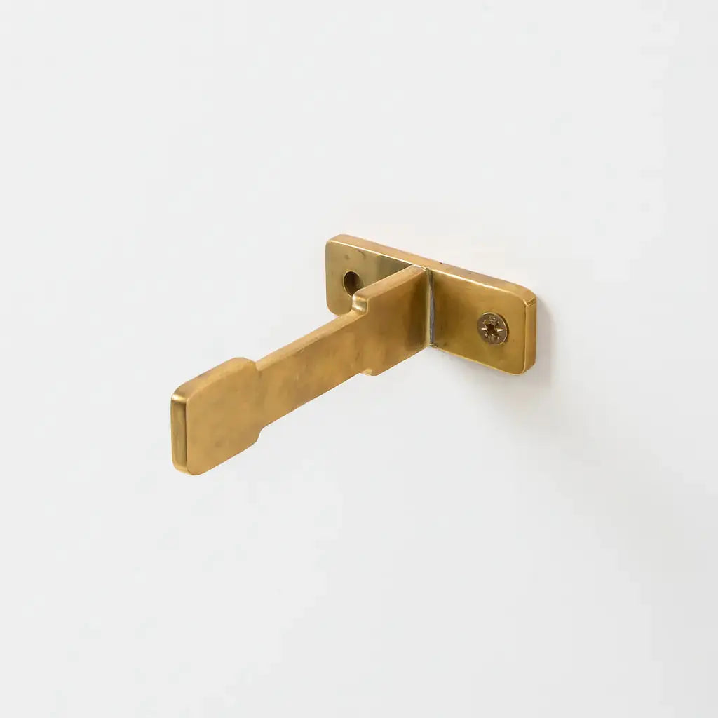 Unlacquered Brass Wall Supports For Rods, Curtains, Etc, DDP shipping