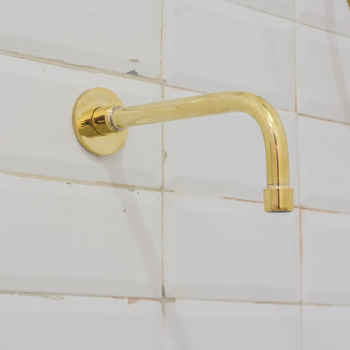 Solid Brass 2-Outlet Shower System, Ceiling Rainfall Shower With Tub Filler