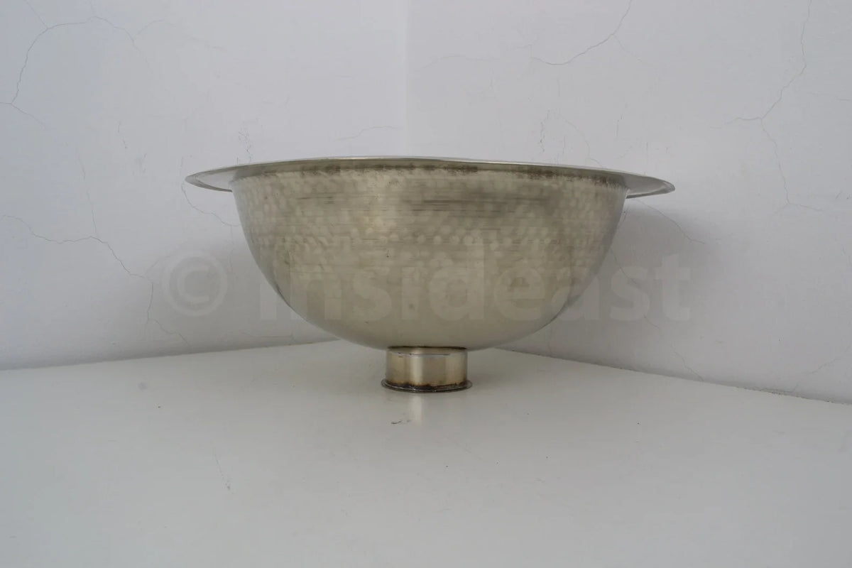 Handcrafted Solid German Silver Sink, Drop In Customizable German Silver Sink (14,5”)
