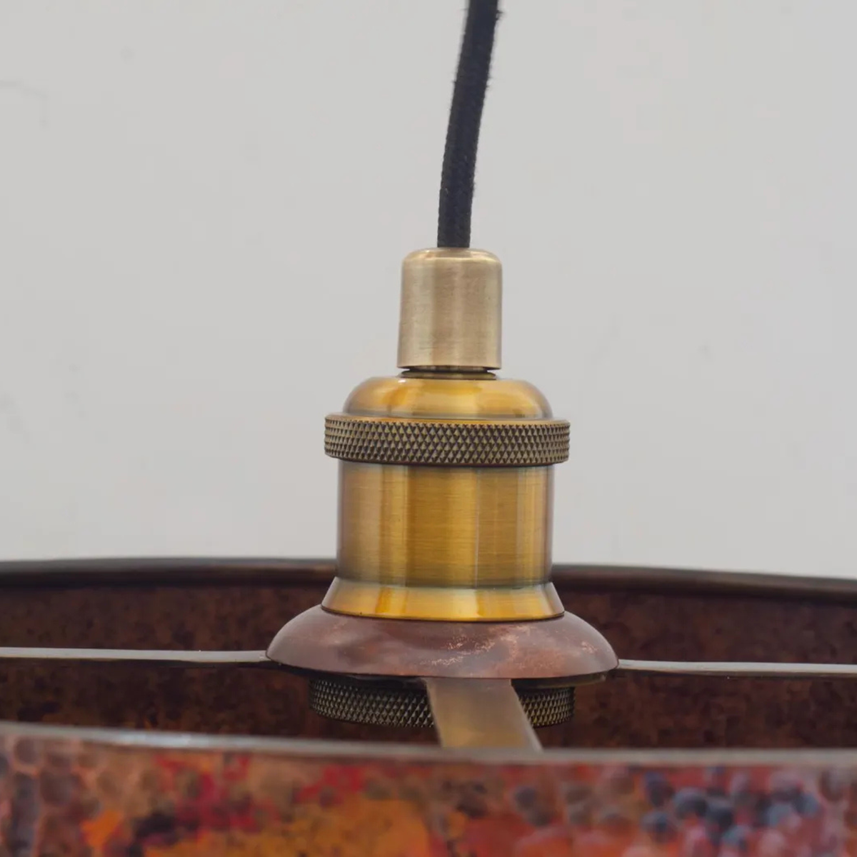 Oxidized Solid Copper Cylinder Pendant Light, Kitchen Island Lighting