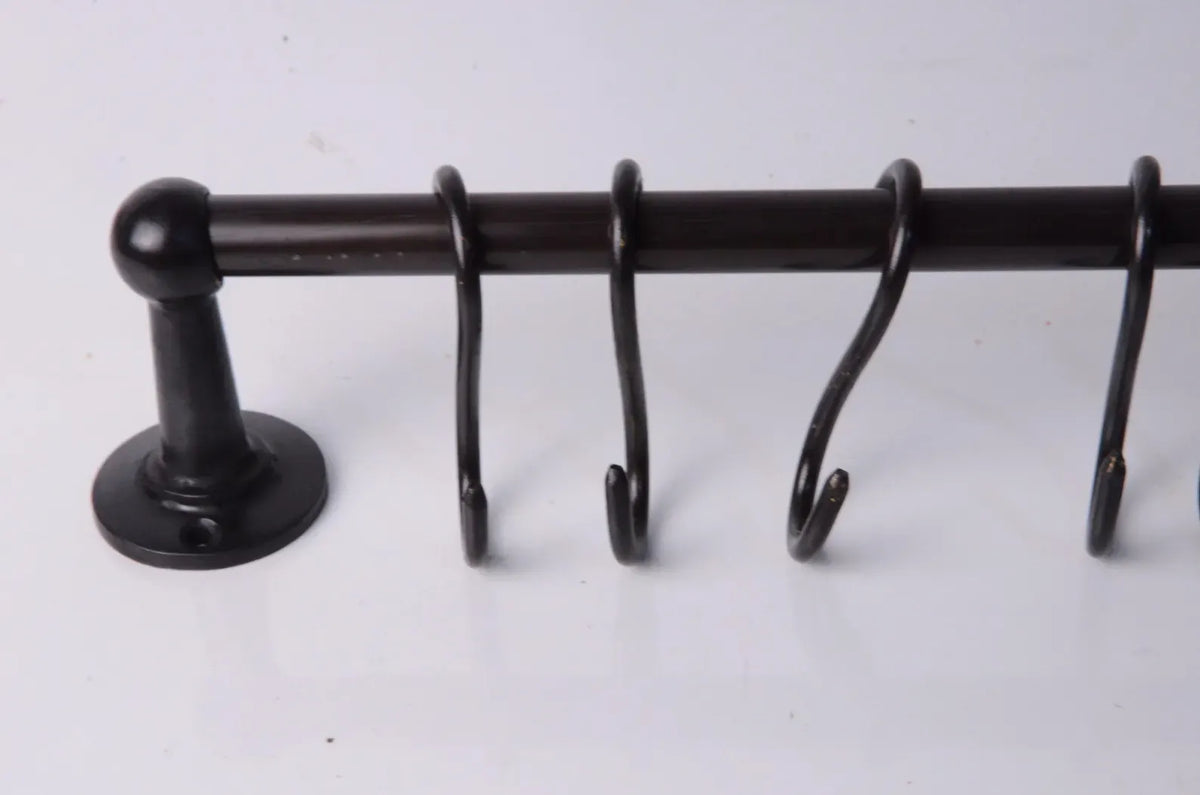 Kitchen Hanging Pot Rack, Nickel Finish, Dark Bronze Finish