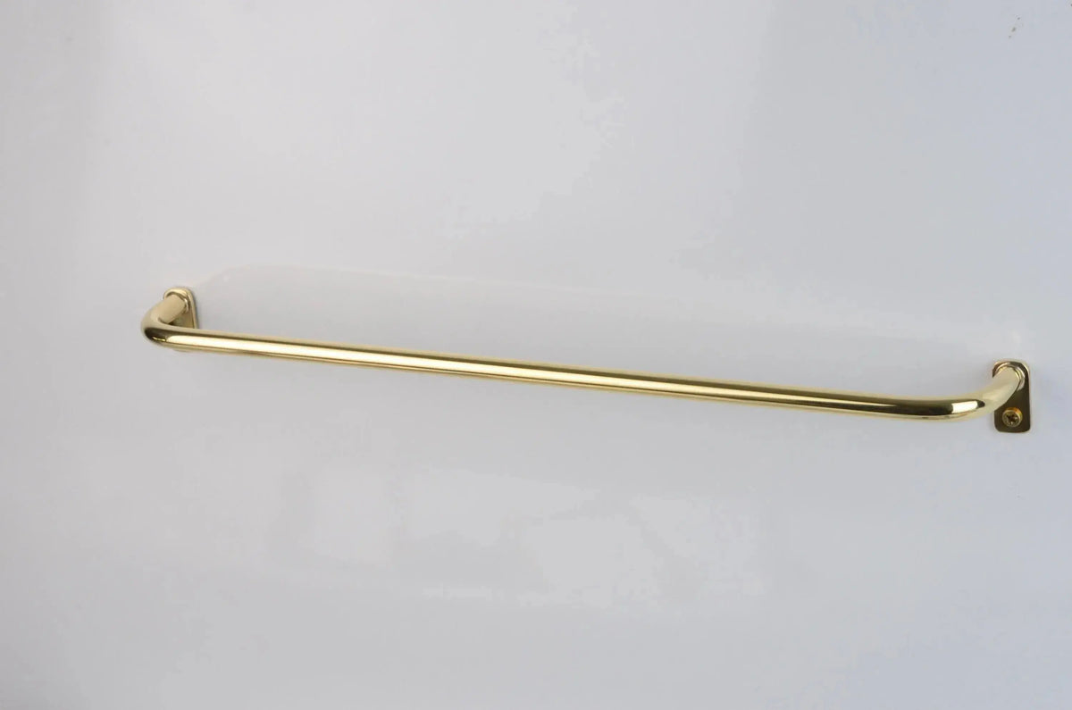 Thin Brass Cafe Curtain Rod, French Return Drapery Pole, DDP shipping