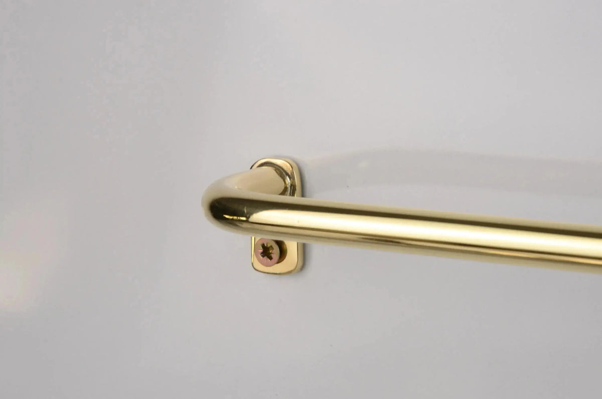 Thin Brass Cafe Curtain Rod, French Return Drapery Pole, DDP shipping