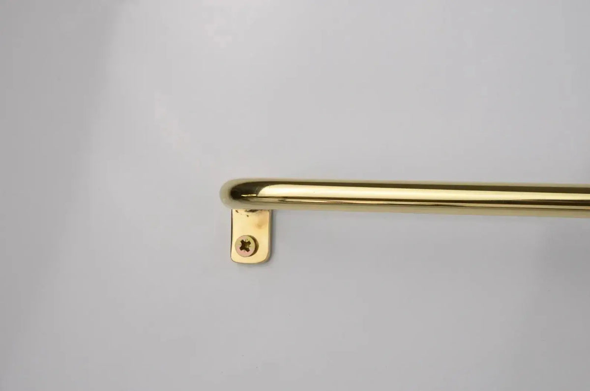 Thin Brass Cafe Curtain Rod, French Return Drapery Pole, DDP shipping
