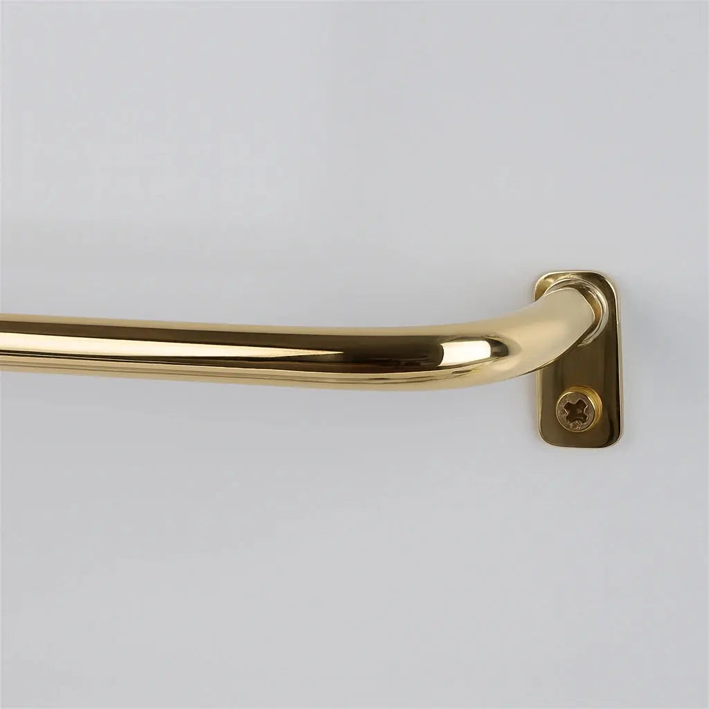 Thin Brass Cafe Curtain Rod, French Return Drapery Pole, DDP shipping