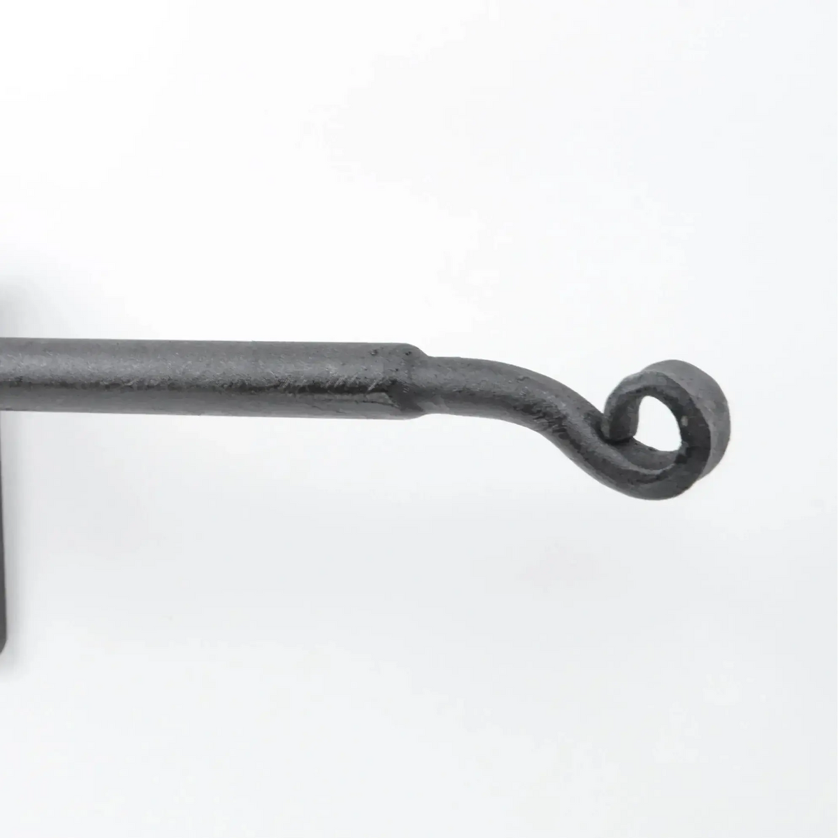 Wrought Iron Curtain Rod With Finials And Wall Supports, Wide Curtain Rods, DDP Express Shipping