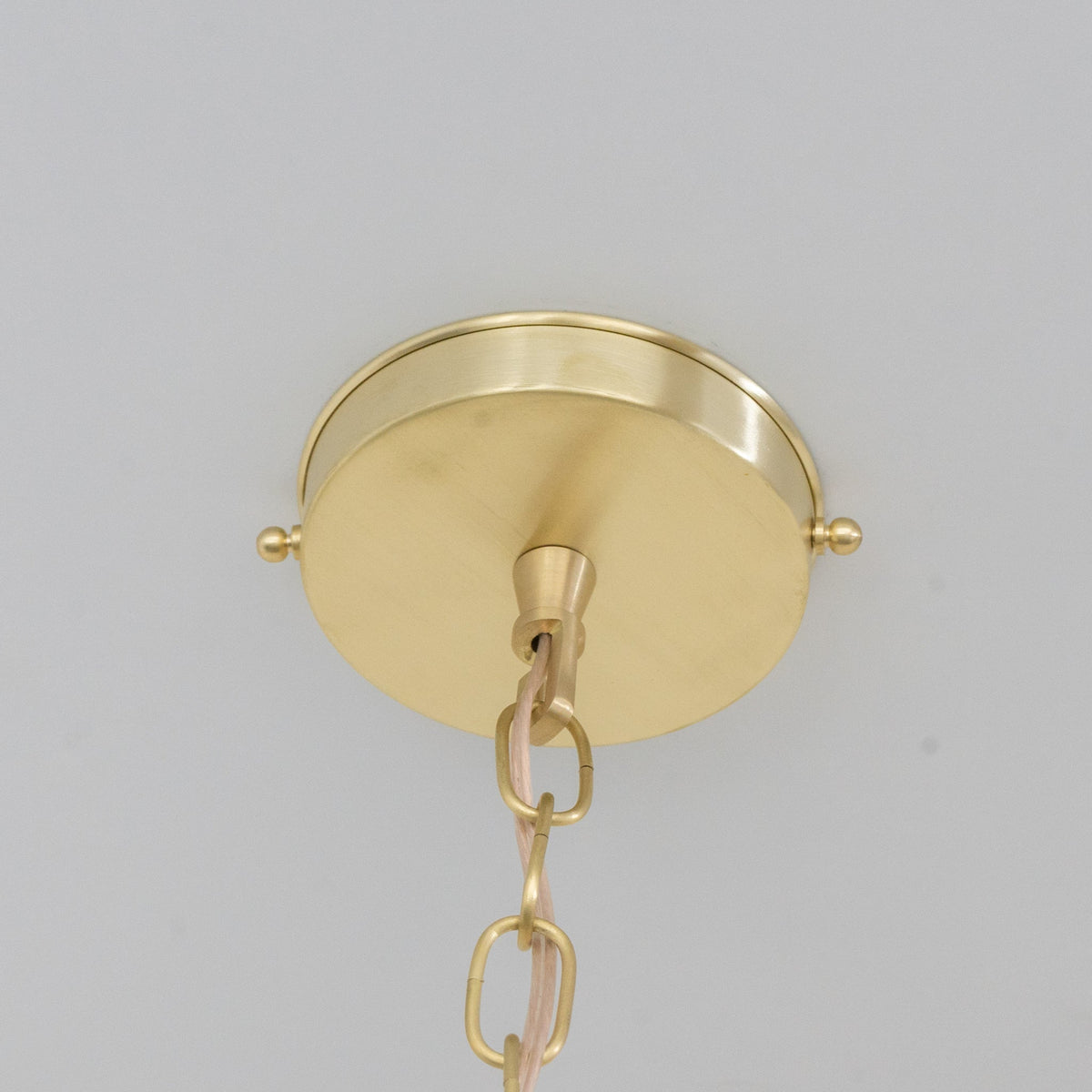 Aged Brass Cone Pendant Light - Industrial Hand-Hammered Tapered Lamp