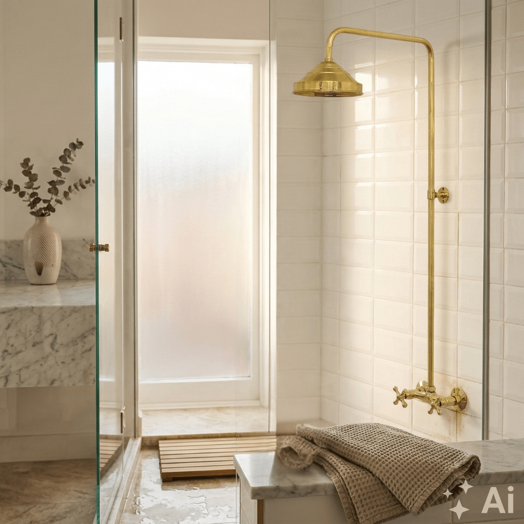 Antique Brass Shower Fixtures – Brass Shower System