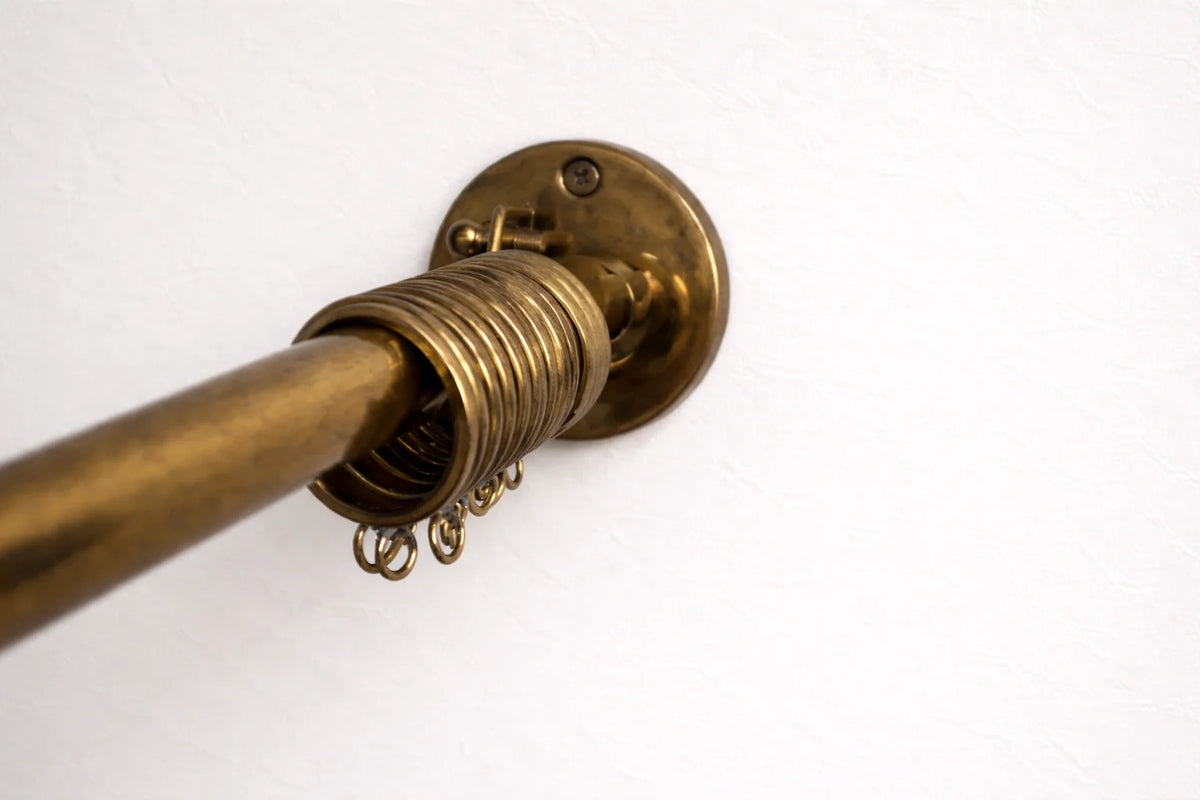 Unlacquered Brass Inside Mount Café Curtain Rod Bracket – Stylish Window Hardware