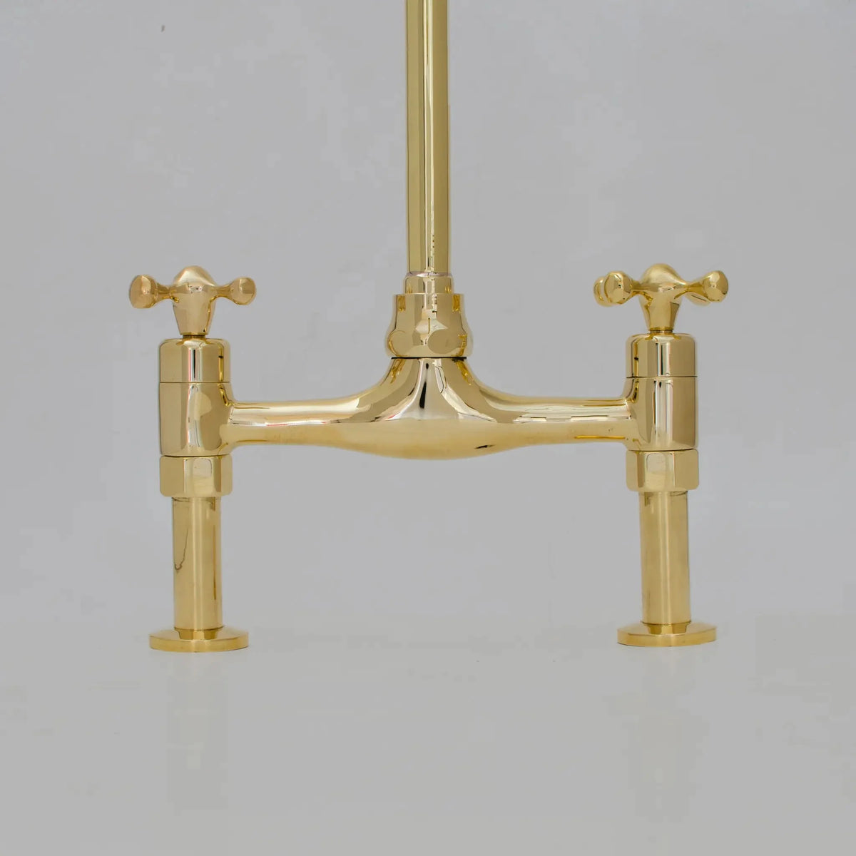 Bridgeford - Unlacquered Brass Kitchen Bridge Faucet
