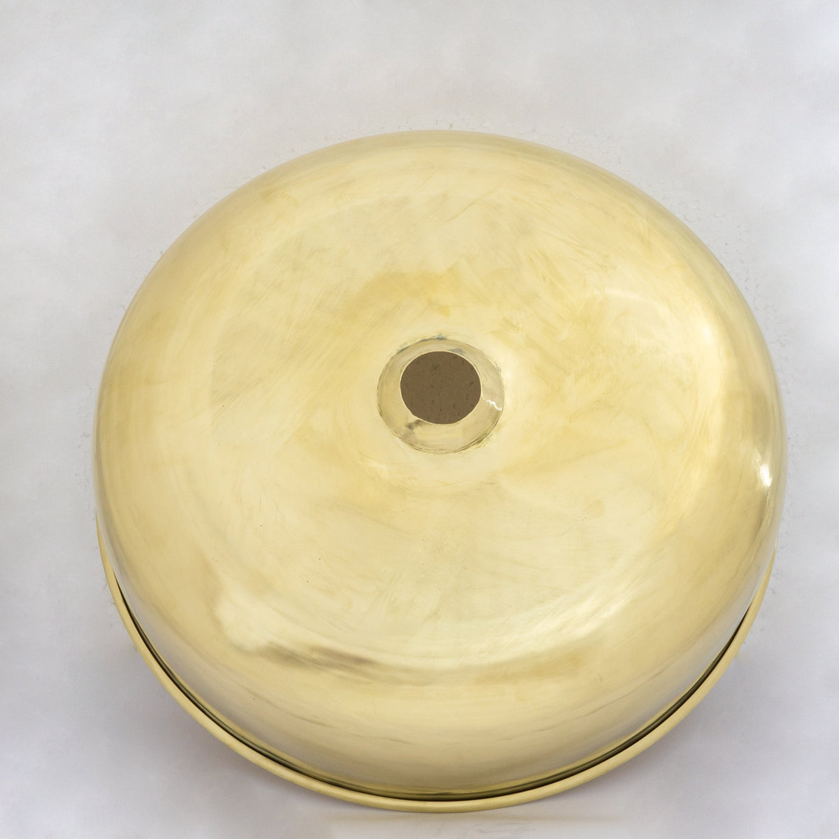 Brushed Brass Bathroom Vessel Sink, Solid Brass Powder Room Basin