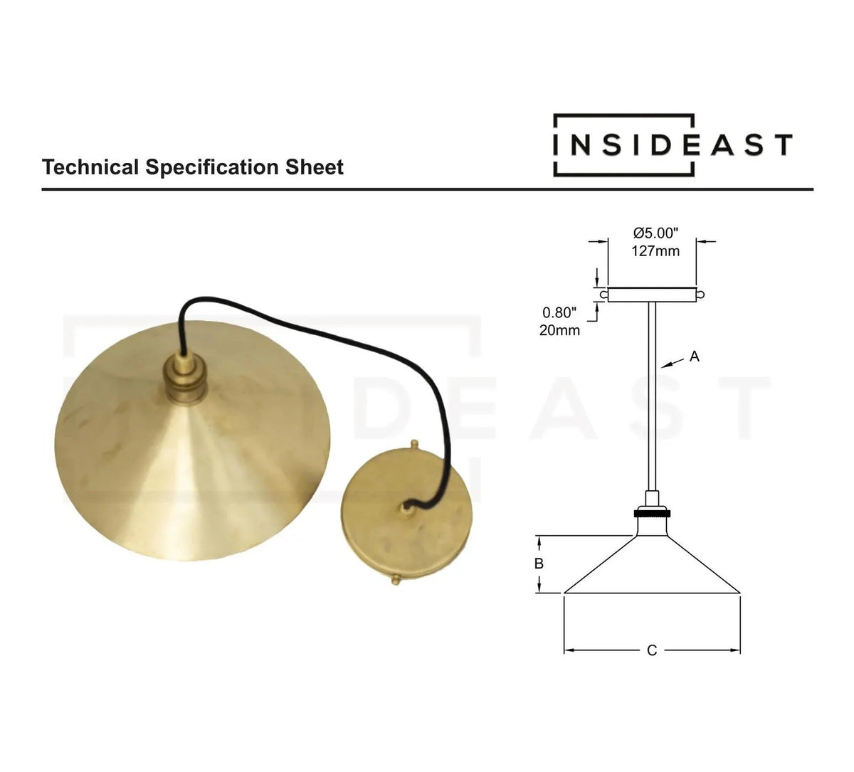 Brushed Brass Pendant Light Shade, Ceiling Mount Kitchen Island Lighting, Brass Hanging Lamp Dining Table