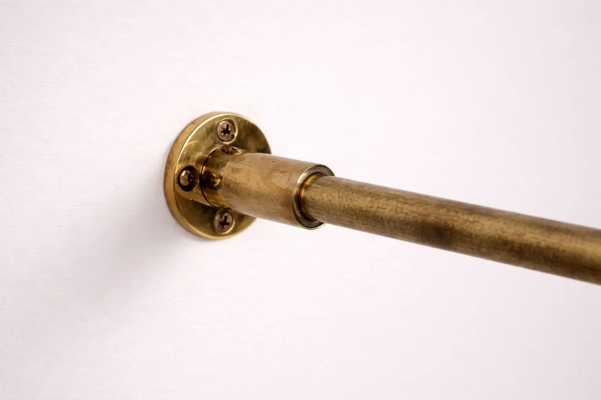 Solid Brass Inside Mount Cafe Curtain Rod