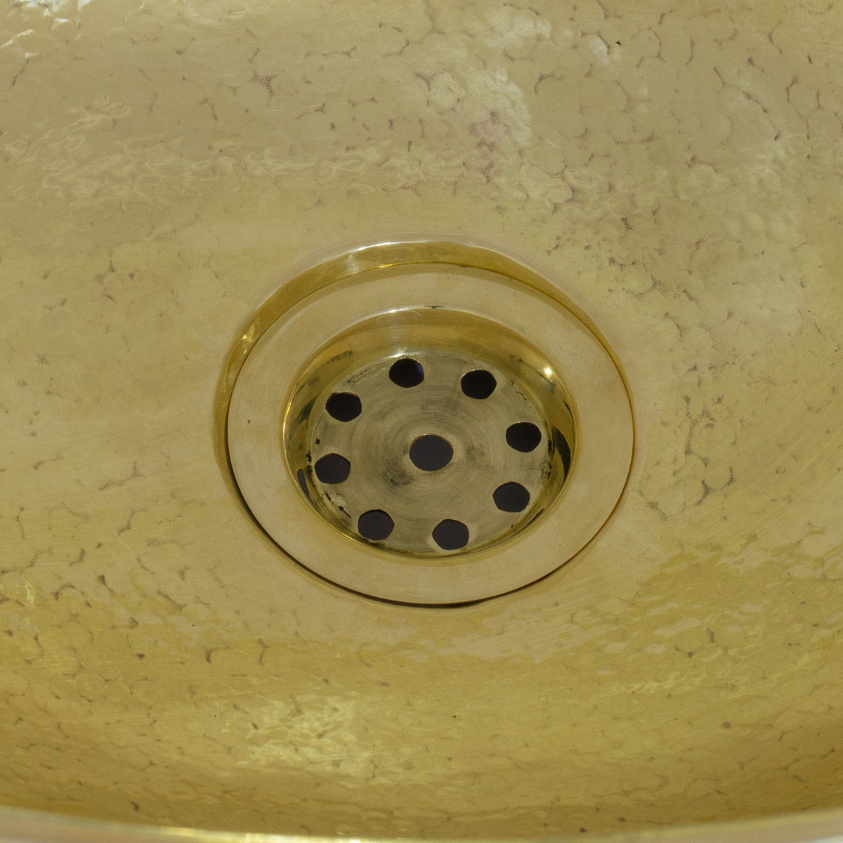 Hammered Brass Oval Vessel Sink | Handmade Bathroom Washbasin
