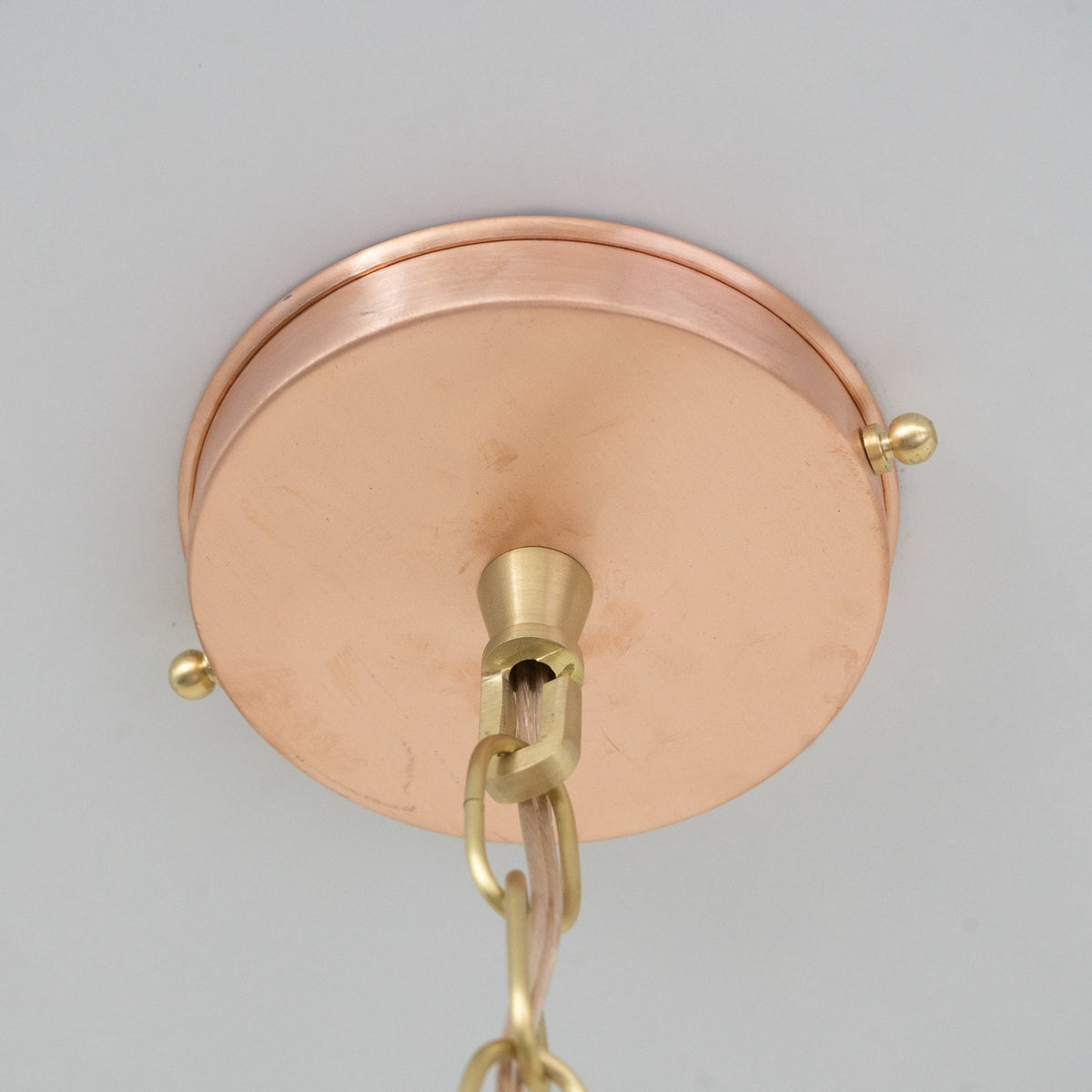 Hand-Hammered Wide Copper Dome Pendant - Rustic Moroccan Hanging Light for Kitchen & Dining