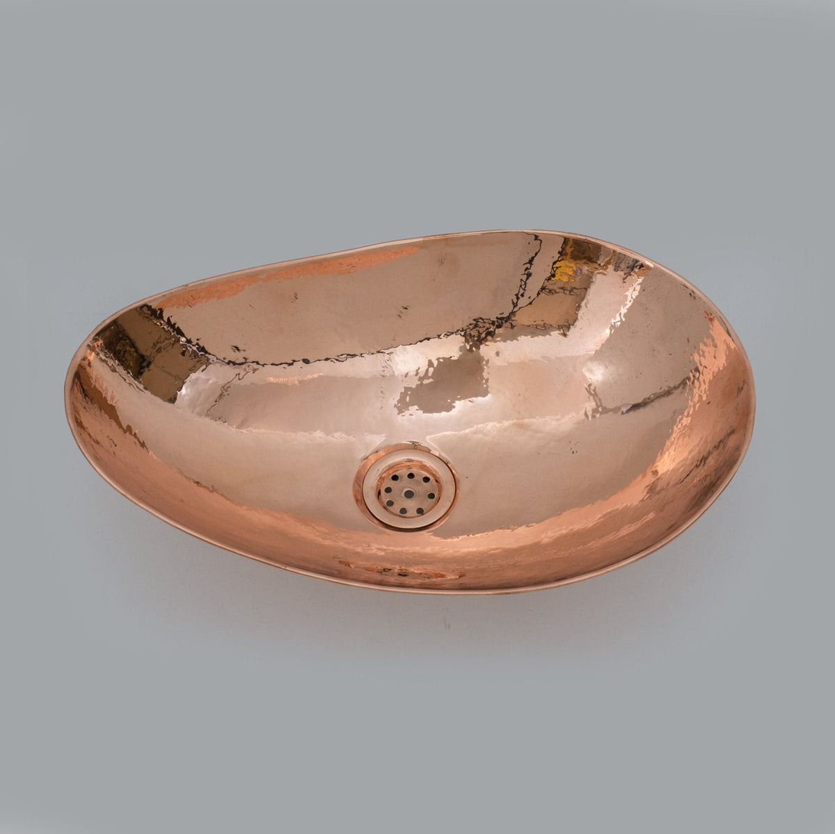 Handcrafted Solid Copper Vessel Sink, Vanity Top Mount Sink, Bathroom Copper Basin, Freestanding Sink Copper