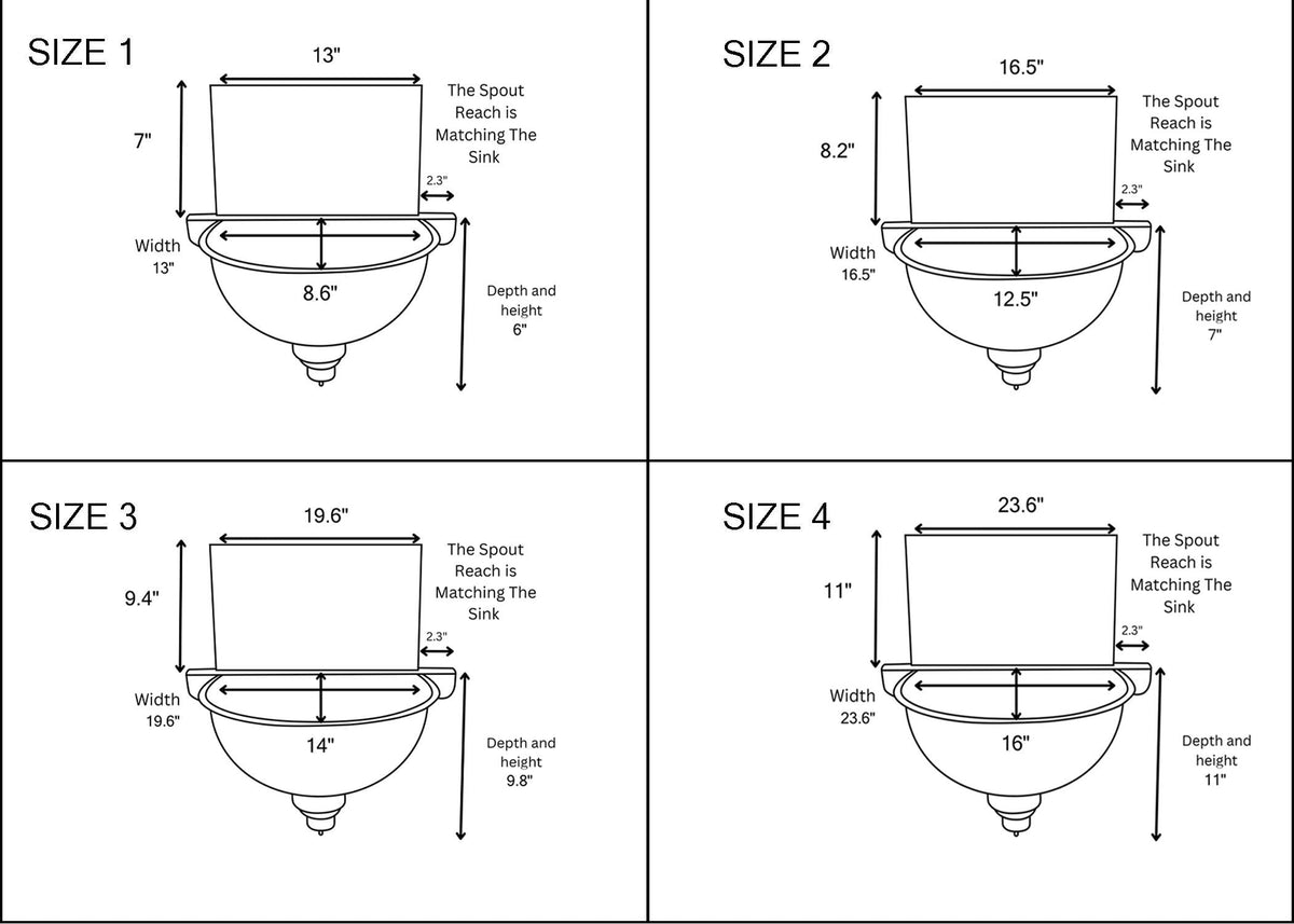 Unlacquered Brass Wall Mount Sink With Brass Mixer Faucet