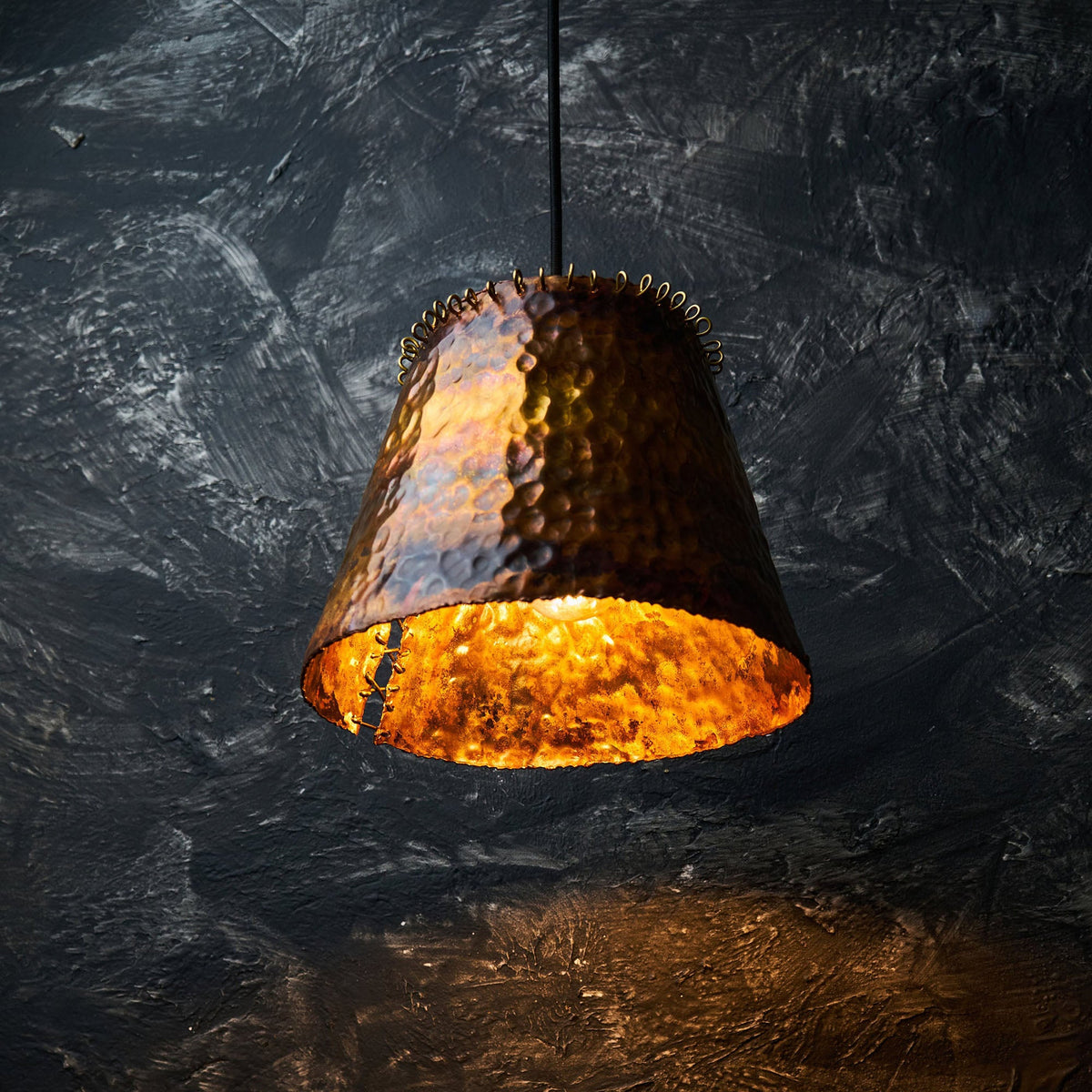 Handcrafted Copper Farmhouse Lighting. Hanging Ceiling Light Perfect for Kitchen or Bathroom.