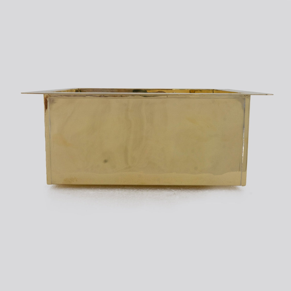Handcrafted Polished Square Sink | Undermount Basin