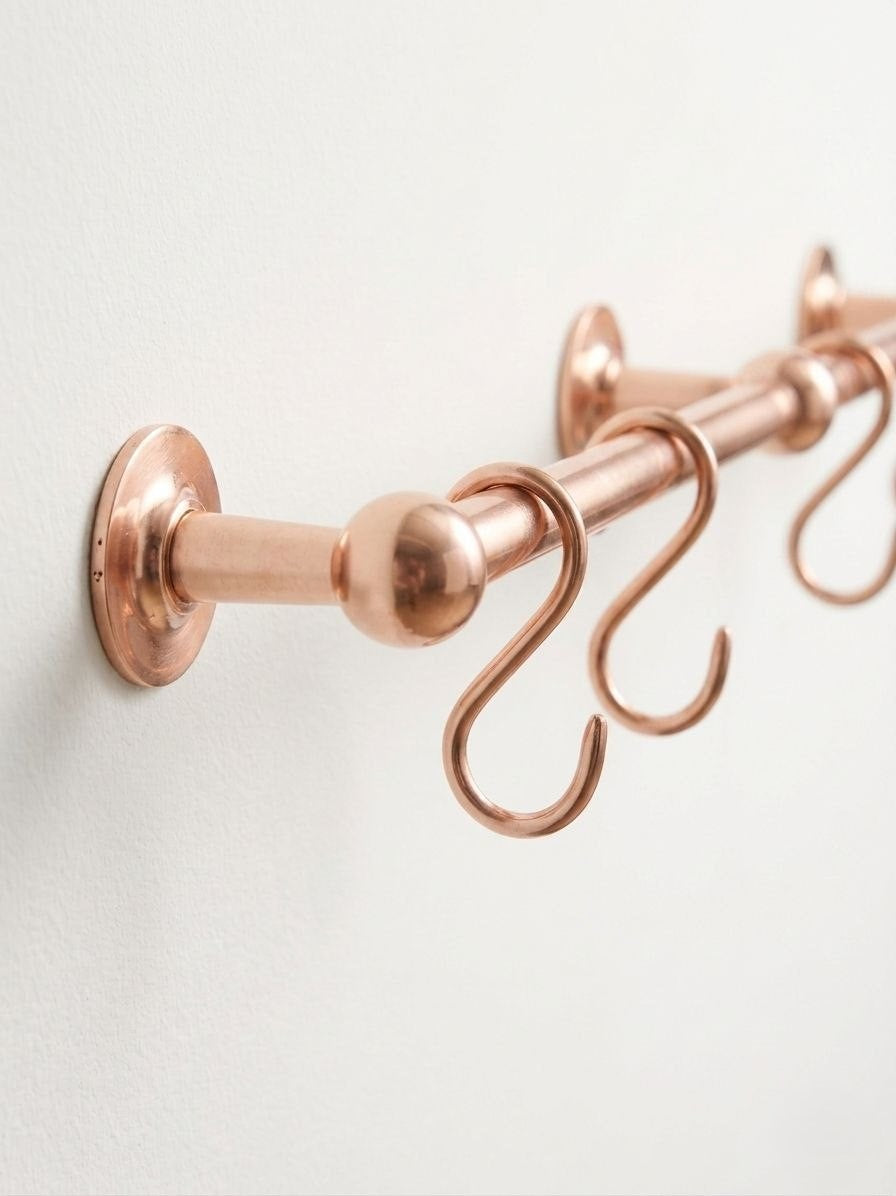 Light Copper Pot Rail - The Utensil Rail