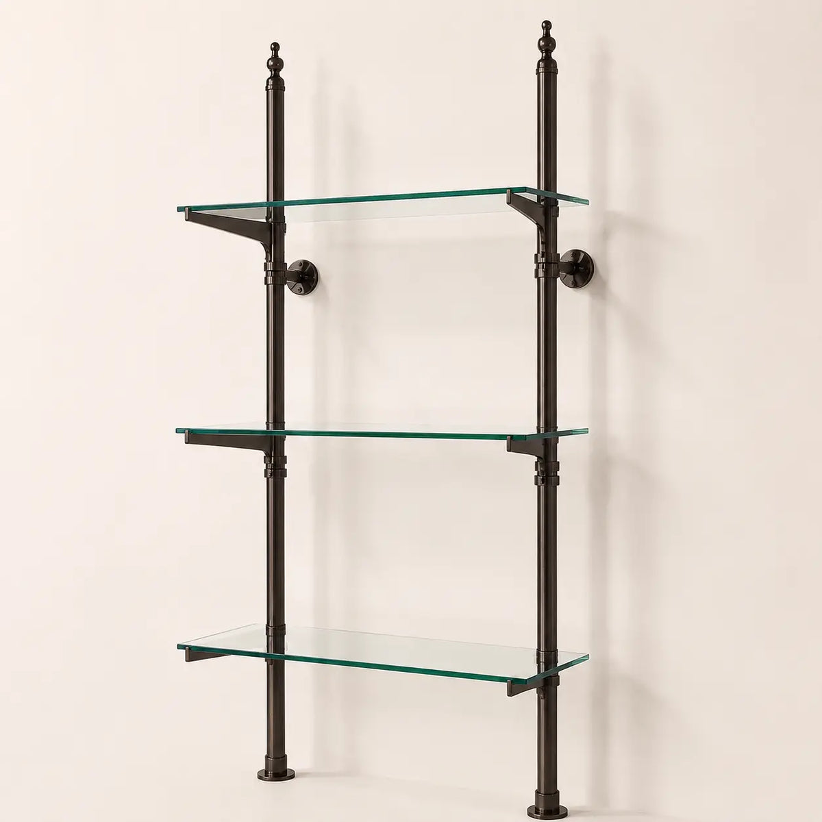 Dark Bronze Solid Brass Bistro Shelving