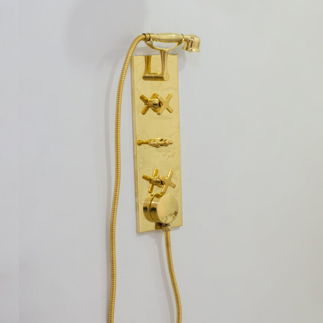 Solid Brass Built-In Shower System – Concealed Rainfall Showerhead with Handheld – Wall-Mounted Shower Set