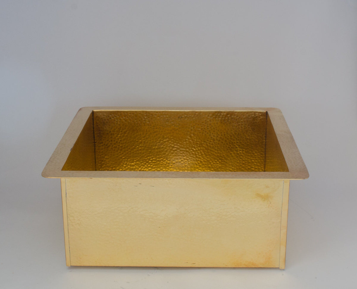 Solid Brass Undermount Hammered Sink | Kitchen Bar Sink
