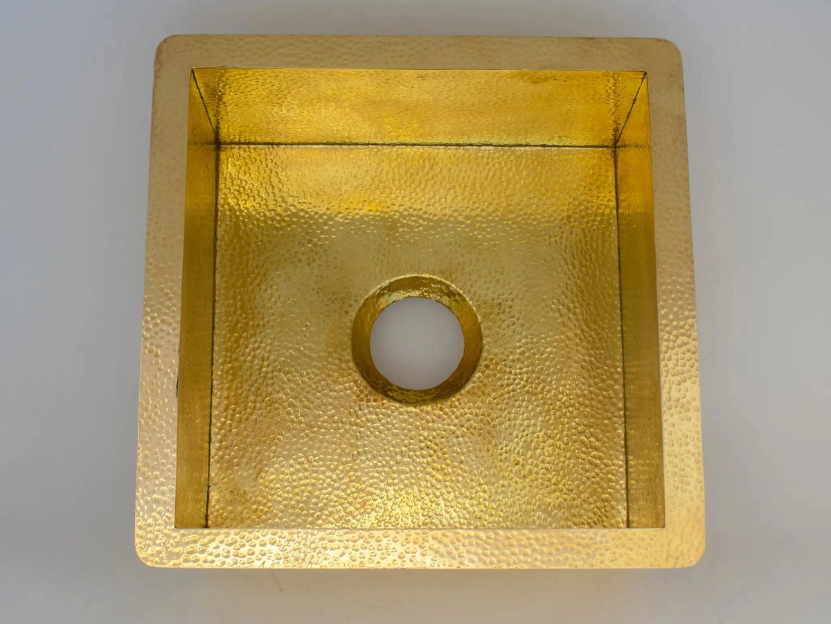 Solid Brass Undermount Hammered Sink | Kitchen Bar Sink