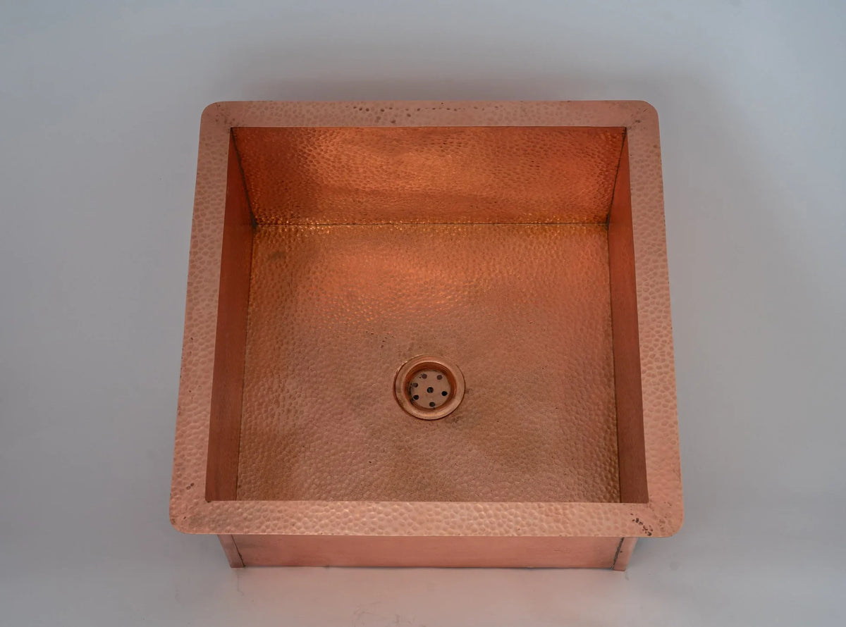 Handcrafted Hammered Undermount Sink | Bar, Island & Outdoor