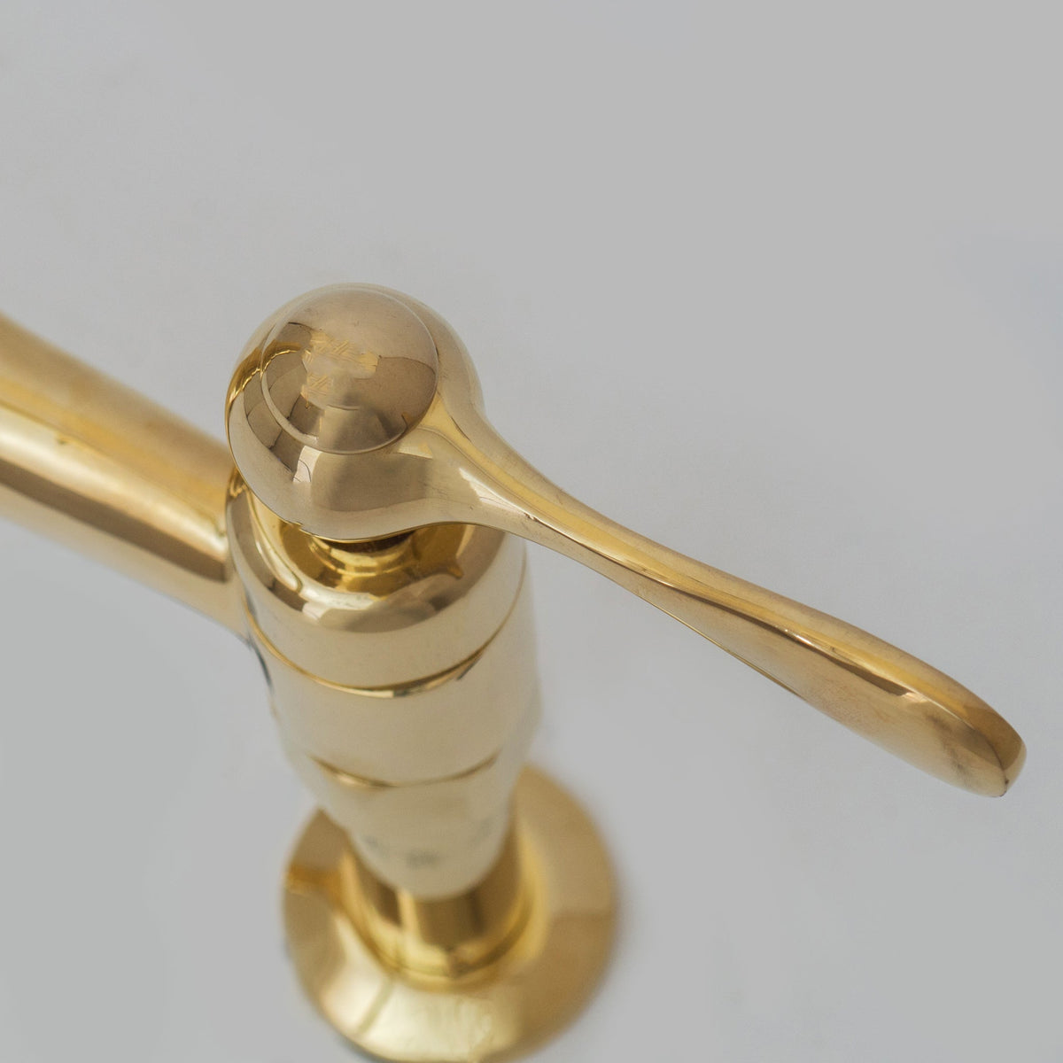 Unlacquered Brass Bridge Faucet 8" Widespread Kitchen Faucet