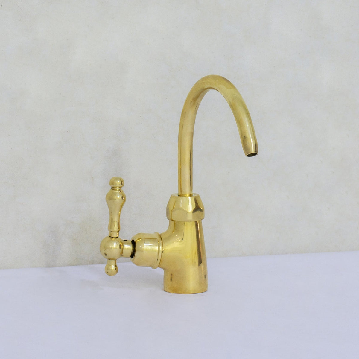 Unlacquered Brass Kitchen Water Dispenser, Cold Water Faucet, Water Filter Faucet, Small Sink Faucet