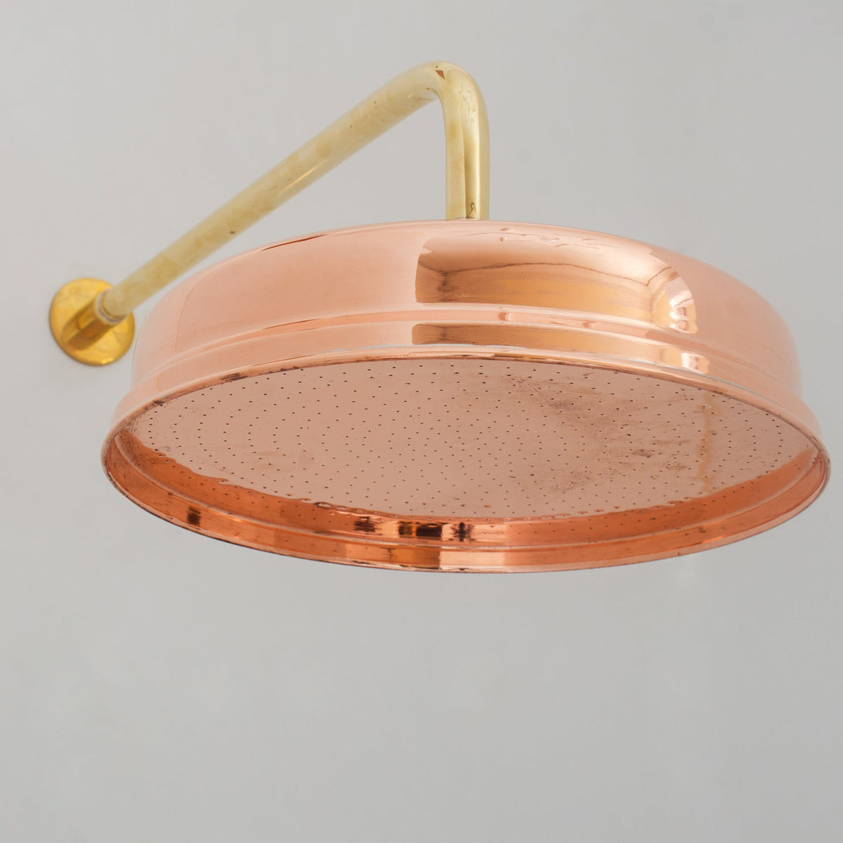 Unlacquered Copper Rain Shower Head | 12" Round