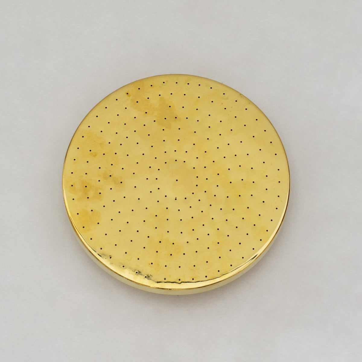 Unlacquered Solid Brass Rain Shower Head, Round Handcrafted Vintage Showerhead
