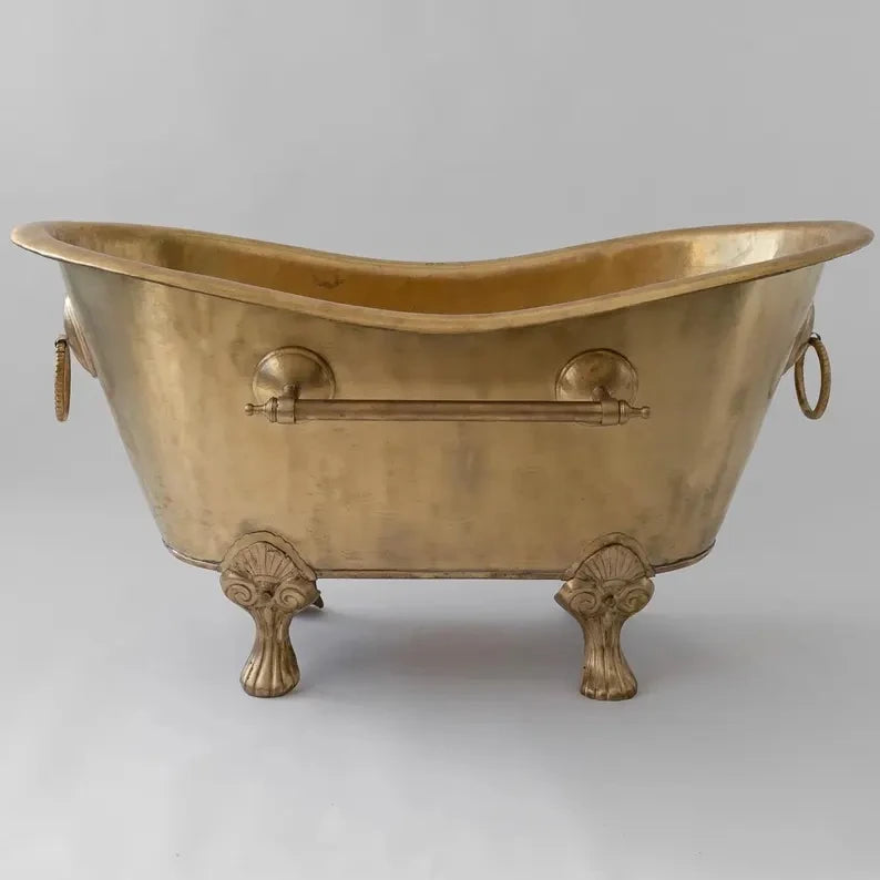 Freestanding Brass Clawfoot Bathtub