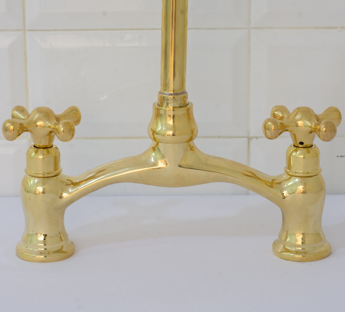 Verdeau - Unlacquered Bridge Kitchen Faucet