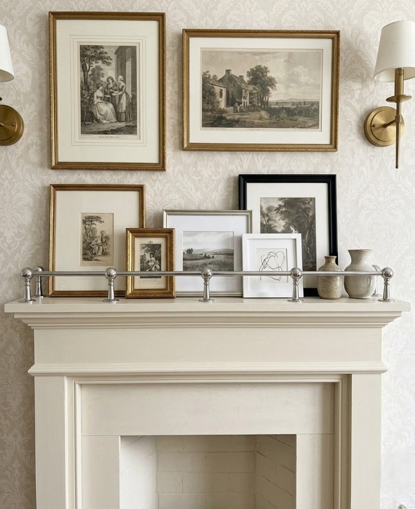 Solid Brass Gallery Rail in Polished Chrome Finish
