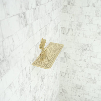 Allure Brass Wall Shelf