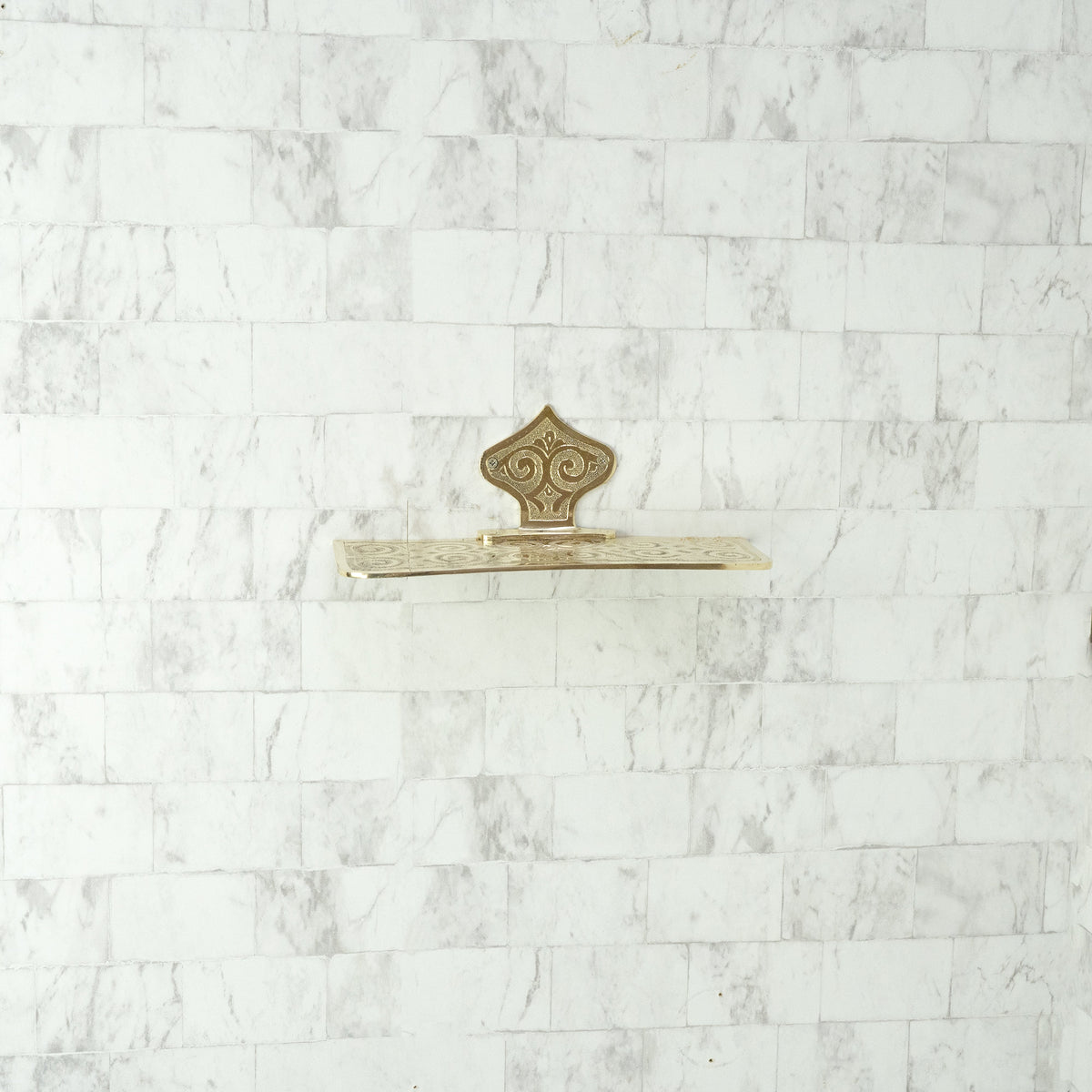 Allure Brass Wall Shelf