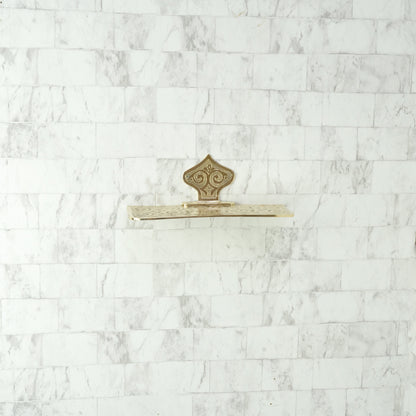Allure Brass Wall Shelf