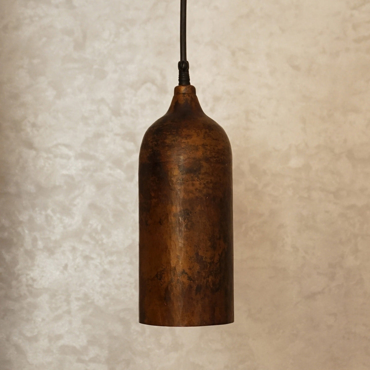 Small Copper Farmhouse Pendant Light
