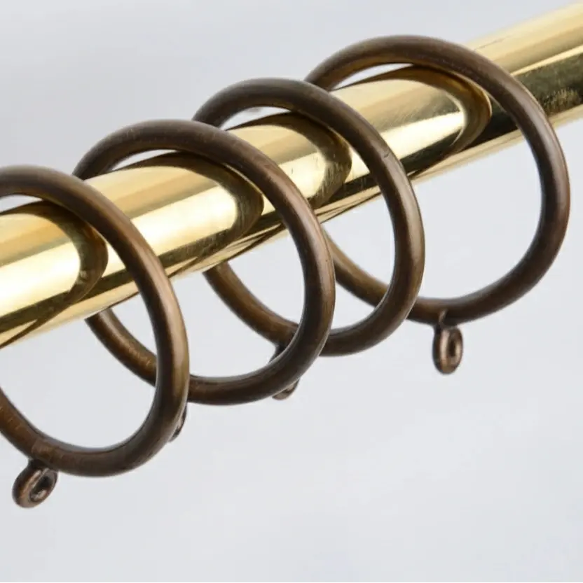 Solid Brass Drapery Rings – Antique Bronze Curtain Rings