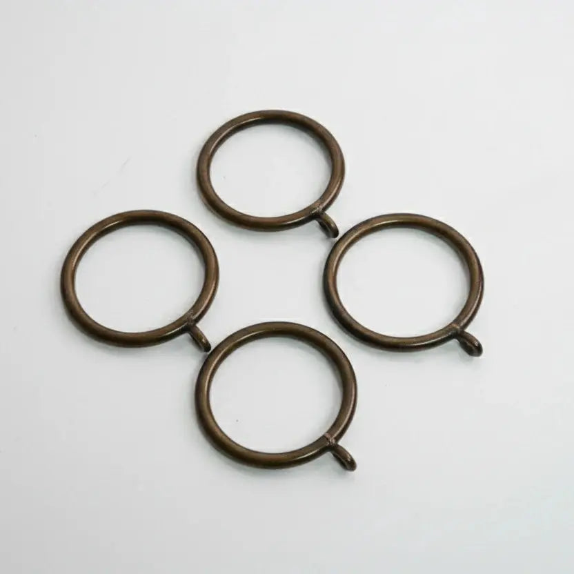 Solid Brass Drapery Rings – Antique Bronze Curtain Rings