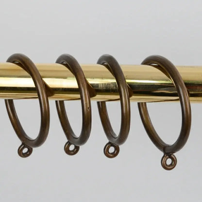 Solid Brass Drapery Rings – Antique Bronze Curtain Rings