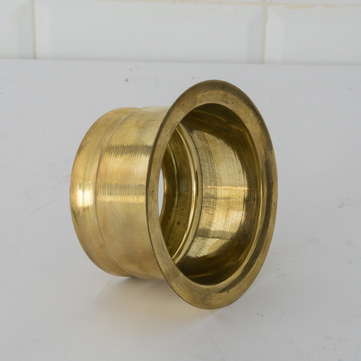 Authentic Solid Brass Kitchen Sink Flange – Unlacquered Living Finish
