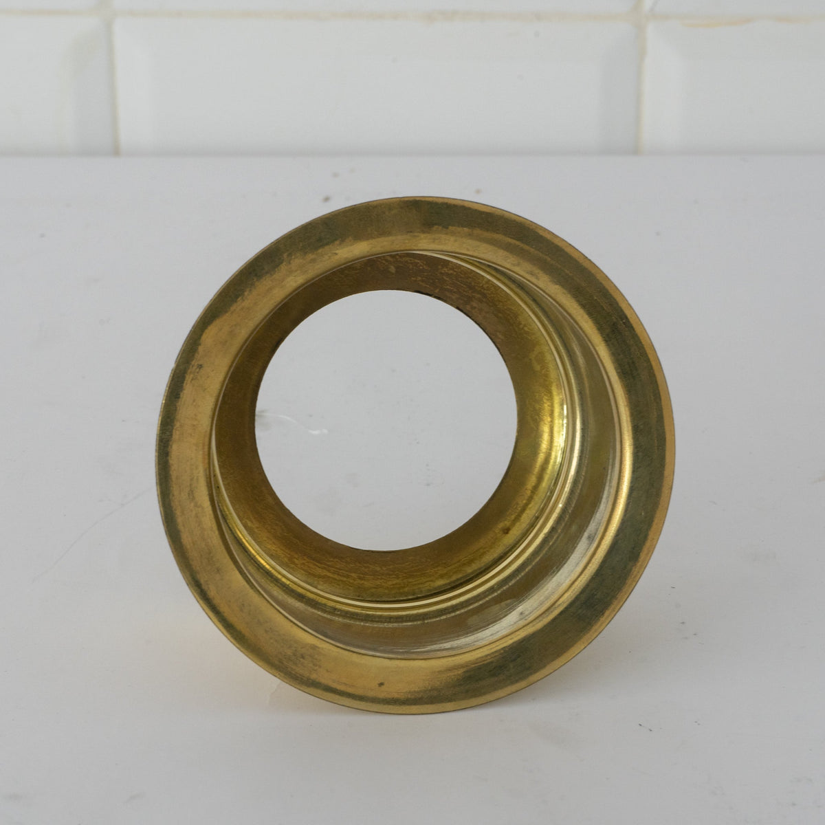 Authentic Solid Brass Kitchen Sink Flange – Unlacquered Living Finish