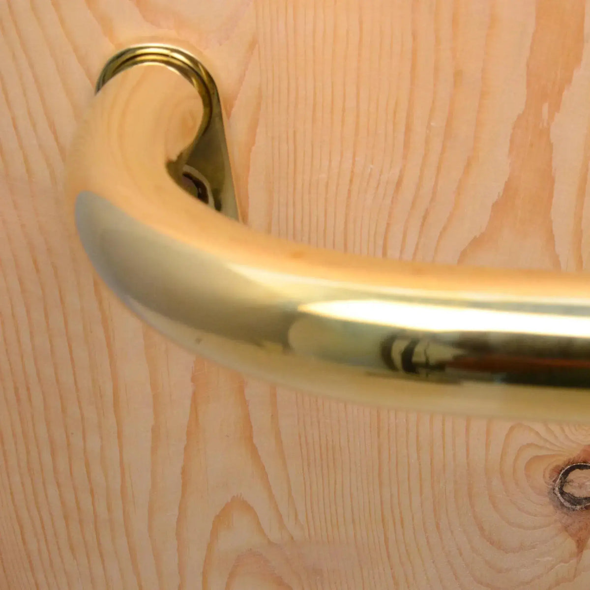 Unlacquered Brass Cafe Curtain Rod, French Return Solid Brass Curtain Holder